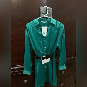 Zara dress Green